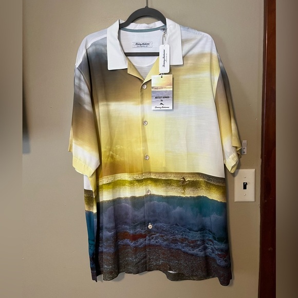 Tommy Bahama Men’s Veracruz Cay Sunset Break Button Up Camp Shirt NWT - Picture 3 of 9